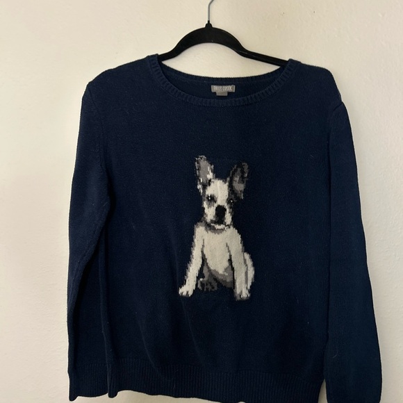 Falls Creek Dark Blue Knit Sweater - Picture 1 of 3